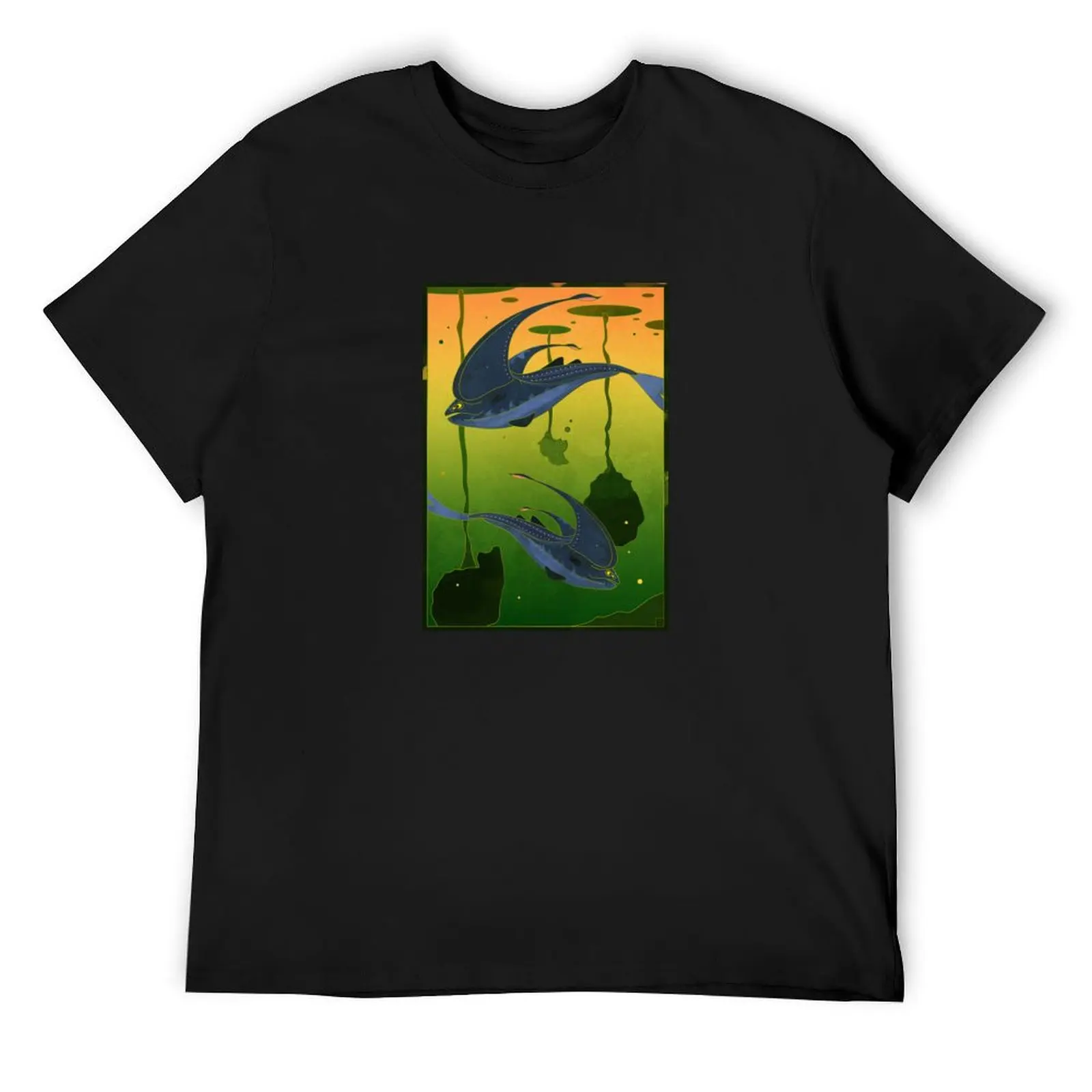 Glow Whale Leviathan T-Shirt graphics tees fruit of the loom mens t shirts