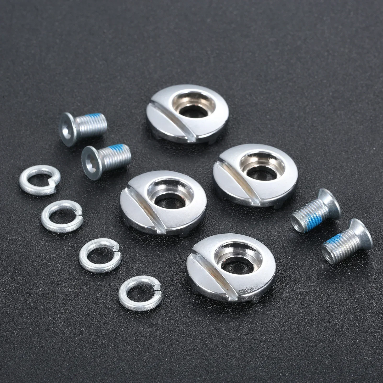 4Pcs Stainless Steel Roller Skates Shoes HV Mushroom Heads Nail Button Screws Gaskets Inline Skating Cuff Screws Inner Dia. 10mm