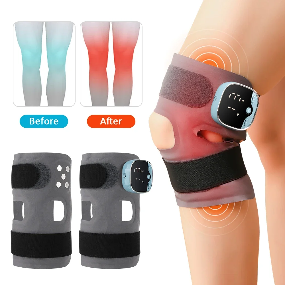 

1/2pcs Electric Heating Knee Protection Massage 3-gear Warm Compress Joint Protection Neck Shoulder Vibration EMS Knee Pad