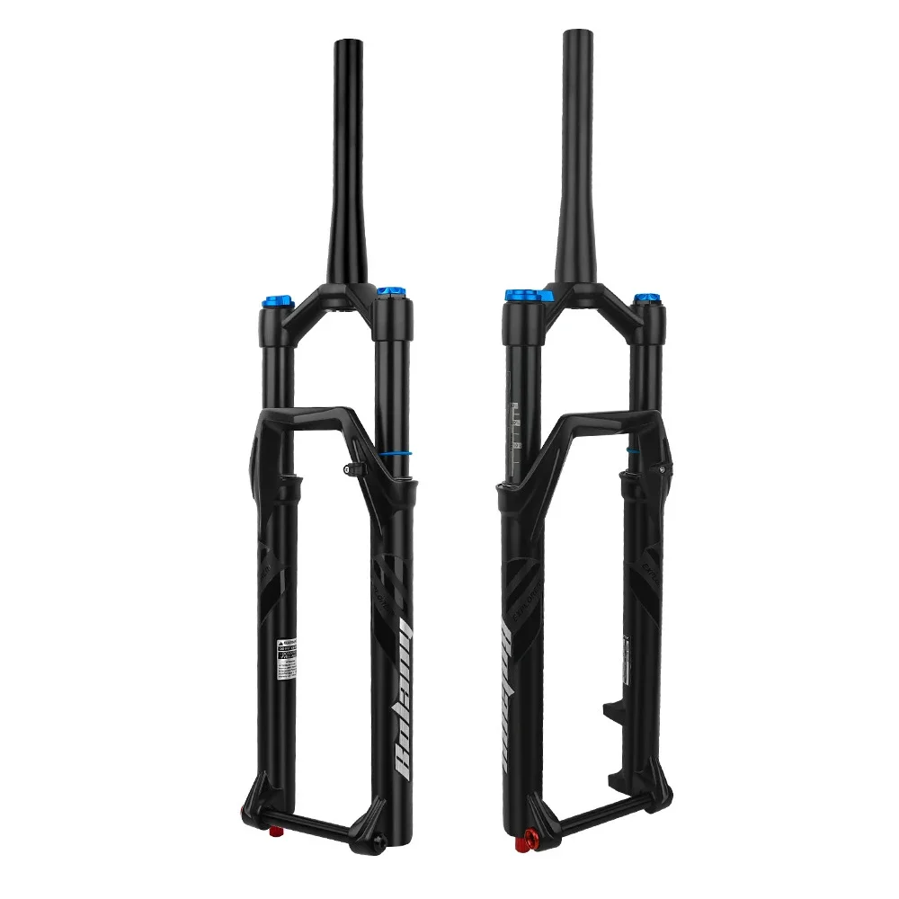 

MTB Suspension Air Fork 110mm Boost Thru Axle 15mm Bicycle Front Shock Absorber with Rebound Adjustment Steering Tapered