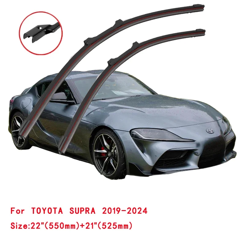 

For TOYOTA SUPRA 1993-2024 Car Windshield Wiper Blade Front Windscreen Brushes Washer Accessories Window Cleaning Replacement