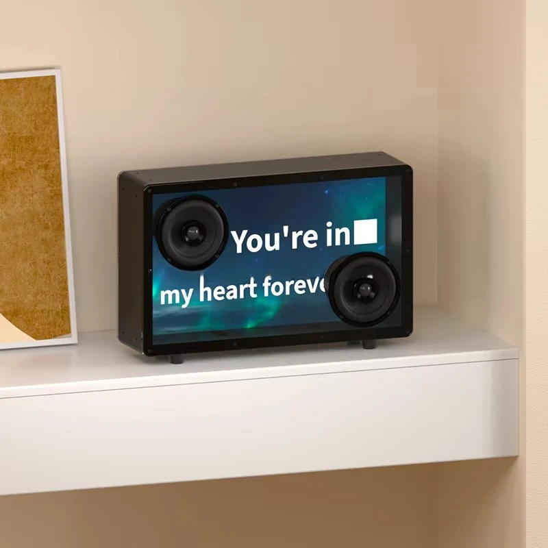 

Floating Lyrics Display Bluetooth Speaker Support Spotify YouTube Music Dynamic Background Immersive Home Theater