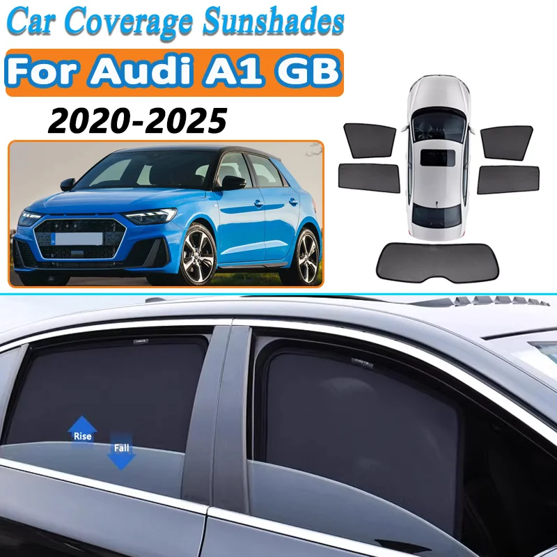 

Car Mesh Sunshades For Audi A1 GB 2020-2025 Window Auto Accessories Sun Visors Magnetic Sunscreen Privacy Curtains Anti Mosquito