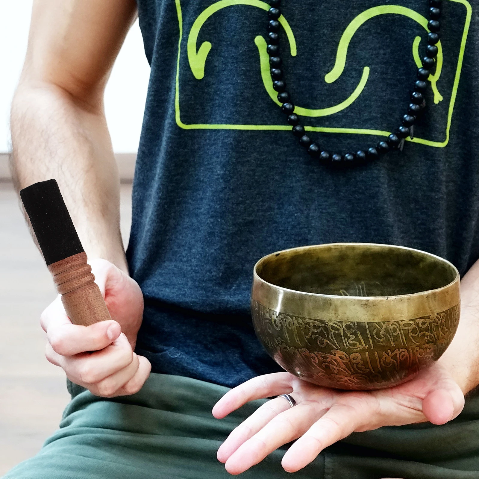 

3 Pcs Buddha Music Bowl Accessories Tibetan Singing Large Stick Yoga Nepal Mallet Sound Spiritual Ornaments