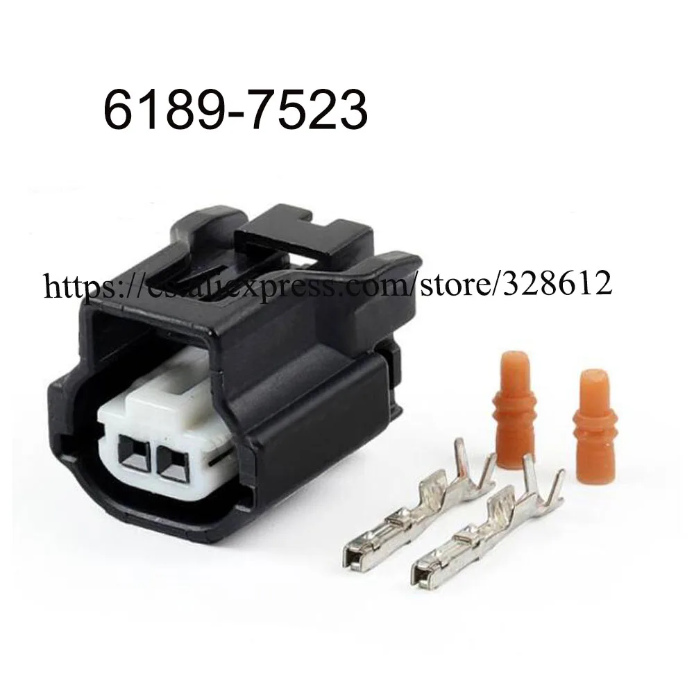 

200set 6189-7523 car wire female cable Waterproof sheath 2 pin connector automotive Plug socket include terminal