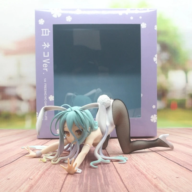 

12 см аниме без игр, без ЖИЗНИ, фигурка кролика для девочек, модель из ПВХ, статуя, игрушка, кукла, декор для стола, автомобильные аксессуары, коллекция, подарки в коробке