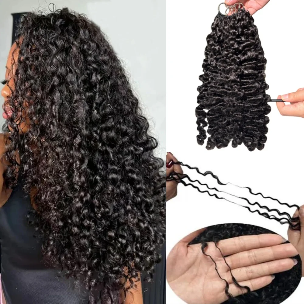 

15A бирманские вьющиеся волосы с перьями, вязанные крючком без узлов, предварительно разделенные наращивание волос с перьями, Remy, необработанные человеческие волосы для чернокожих женщин