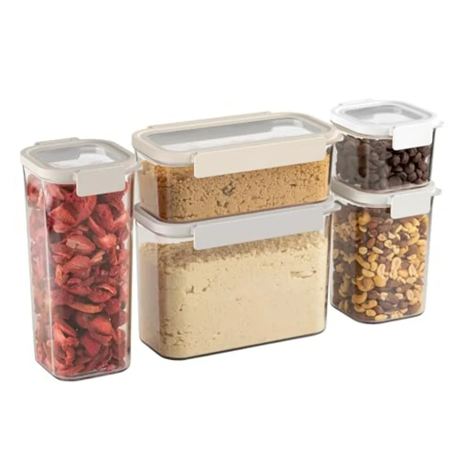 

Bentgo Pantry 10-Piece Airtight Food Storage Containers Clear Stackable Kitchen Pantry Organization Locking Lids for Freshness