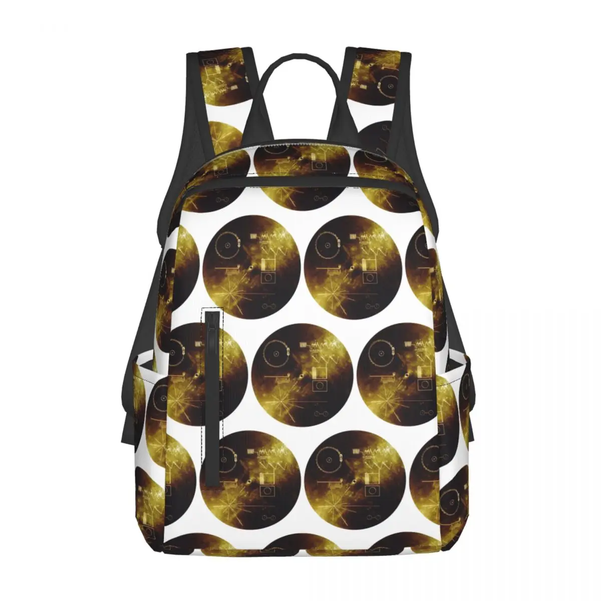 

The Voyager Golden Record! Backpack Daypack Large Capacity Kids BookBag School Bag Shoulder Bags for Men Women