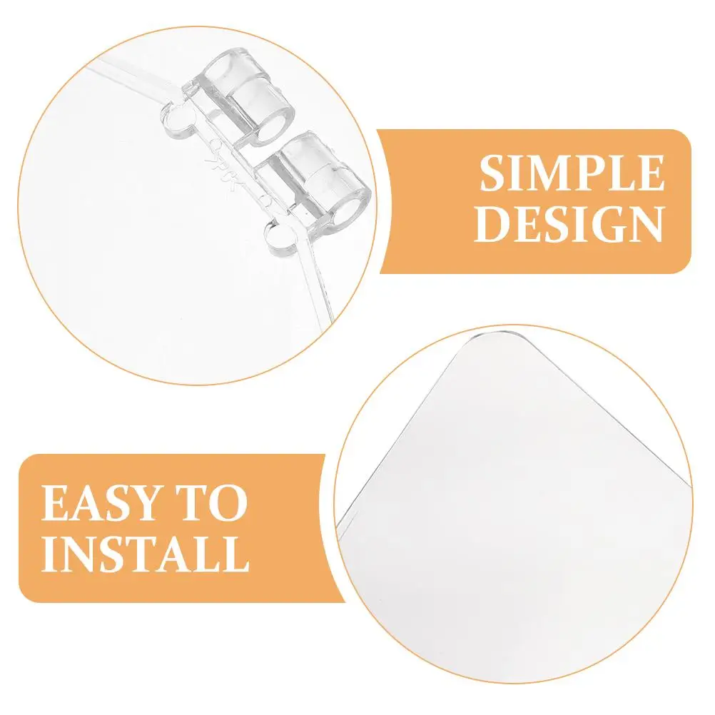 

2pcs Bench Guard Shield Kit High Transparency Dust Proof Bench Grinder Safety Guard Safety Cover for Desktop Grinding Tools