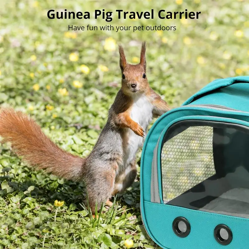 Guinea Pig Travel Carrier Small Animal Carrier Bag Portable Bag Strap For Hedgehog Squirrel Chinchilla Rabbit Turtle Carrier Bag