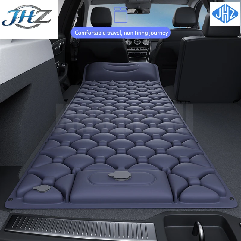 JHZ for High-quality Car Inflatable Bed Trunk Leveling Pad Mattress Sleeping Pad Car Converted Bed Foldable Car Travel Bed Campi