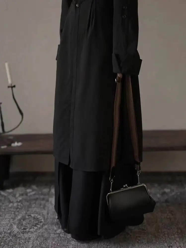 

Women'S Long Oversize Trench Coat Workwear Medium-Length Waist-Fitted Ladies' Tie-In Outdoor Double-Breasted Spring Summer