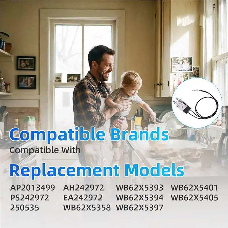 B08B-WB2X8228 Replacement Receptacle And Wire Kit For GE Hotpoint Kenmore Stove
