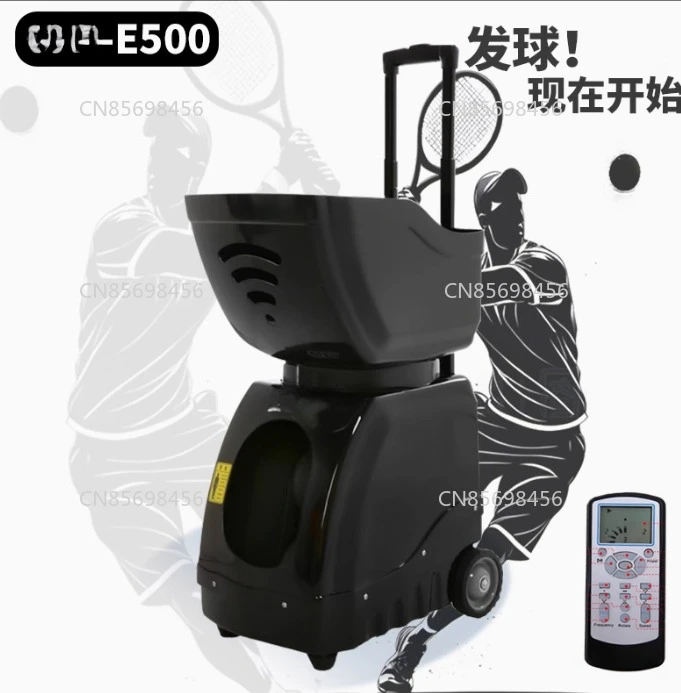 

E500 Automatic Tennis Ball Launcher Machine Programmable Remote Control Trainer for Practice