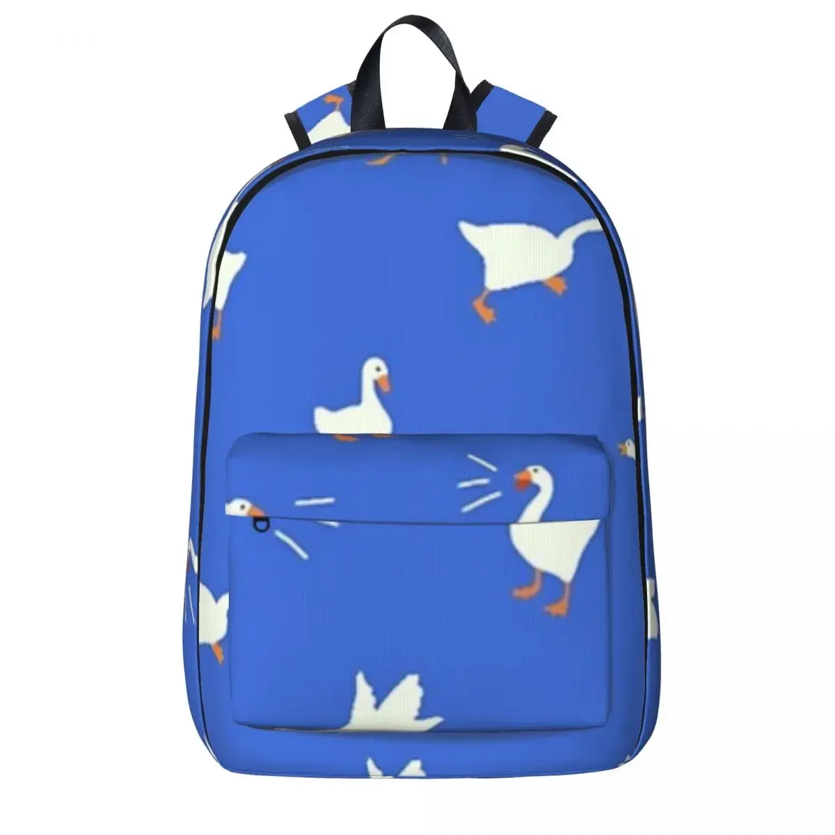 

Untitled Goose Game - Blue Backpack Casual Student School Bag Laptop Rucksack Travel Rucksack Large Capacity Bookbag