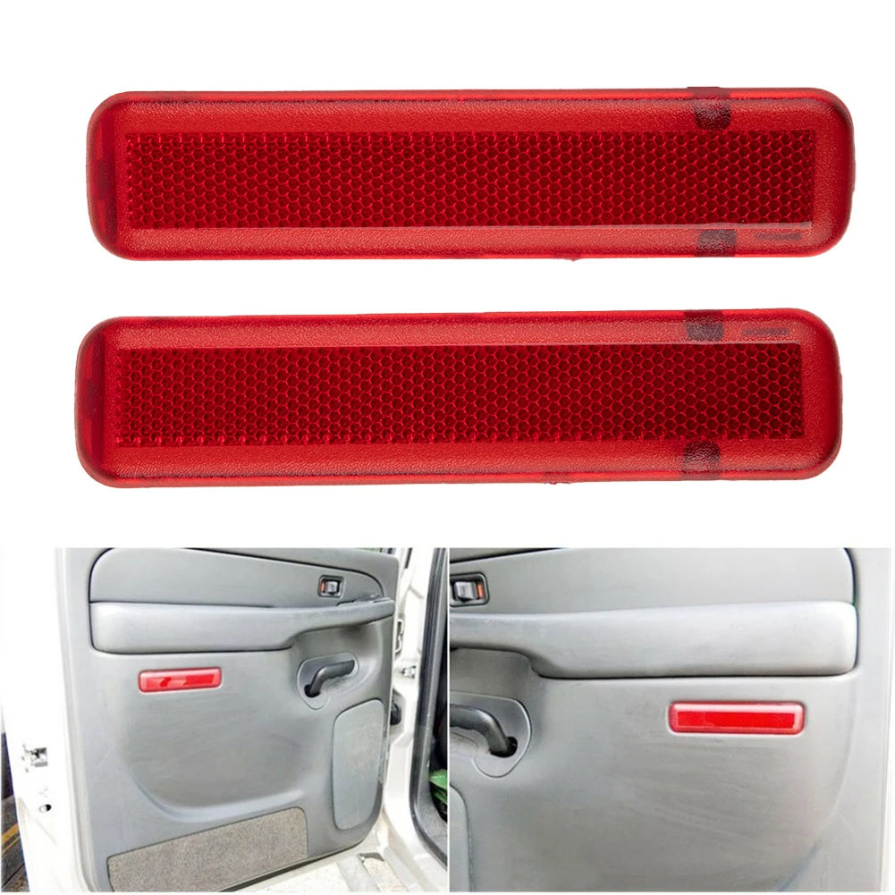 

Part Rear Door Reflector L&R Rear PC Red Trim 2pcs For Silverado Sierra Crew Accessories Cab Pickup High Quality