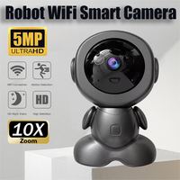 5MP Wireless WiFi Indoor Surveillance Camera Night Vision PTZ Two-way Voice Security Protection Smart Home Webcam Robot Camera