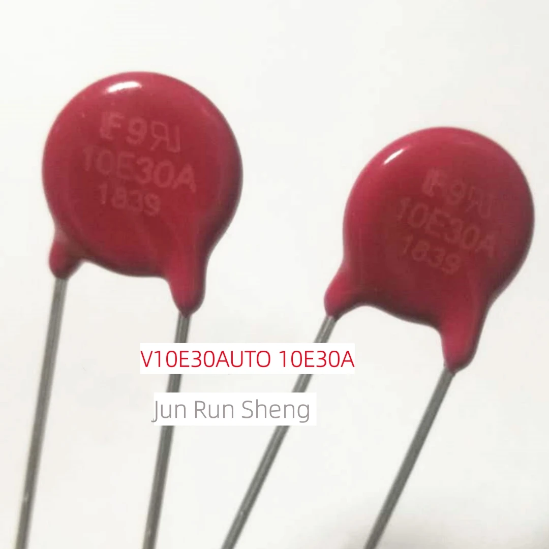 

1/10/20PCS Original Litteifuse For V10E30AUTO 10E30A Red Varistor 47V 1.5KA DISC 10MM Rheostat AC30 DC34 2550pF MOV V10E30AUTO