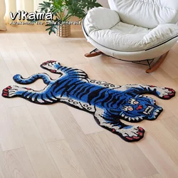 VIKAMA Domineering Tiger Plush Non-slip Floor Mat Carpet Household Multi-scene Applicable Living Room Bedroom Kitchen Bedside