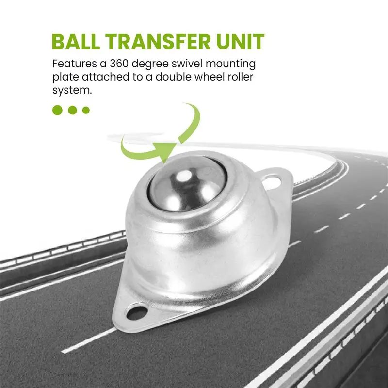 ABGG-10Pcs 3CM Dia Carbon Steel CY-15A Ball Transfer Unit Ball Bearing Conveyor Roller Ball Transmission Tool