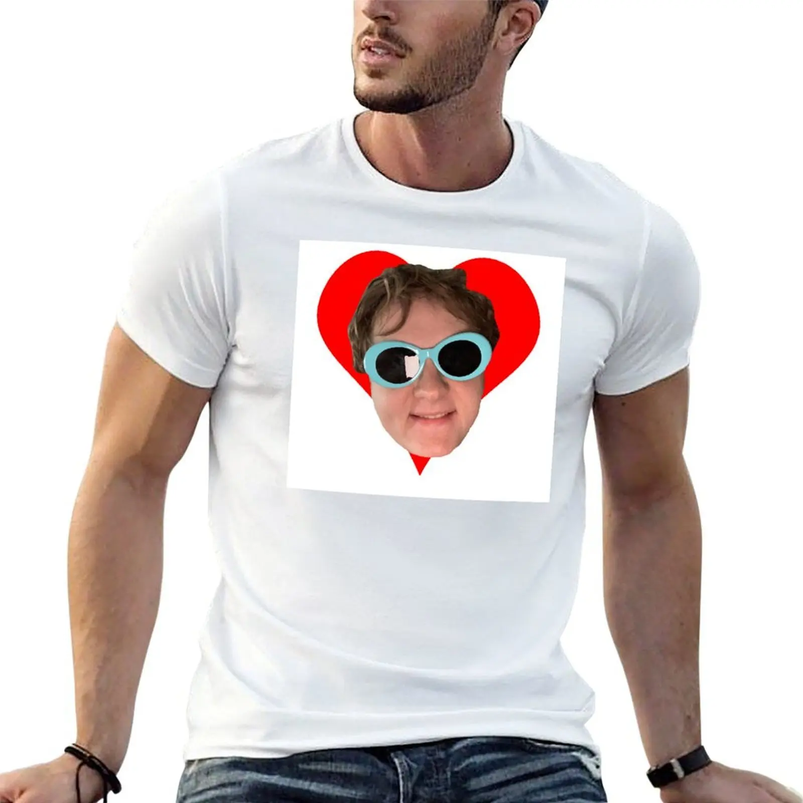 

Lewis Capaldi Heart & Sunglasses T-Shirt g man t shirts for men man tshirt t shirt personalised T-shirt