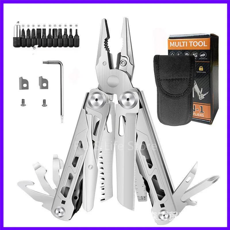 

Портативный многофункциональный инструмент 30 в 1, плоскогубцы, многофункциональный складной нож с кусачком, снаряжение для выживания, ручные инструменты для кемпинга на открытом воздухе