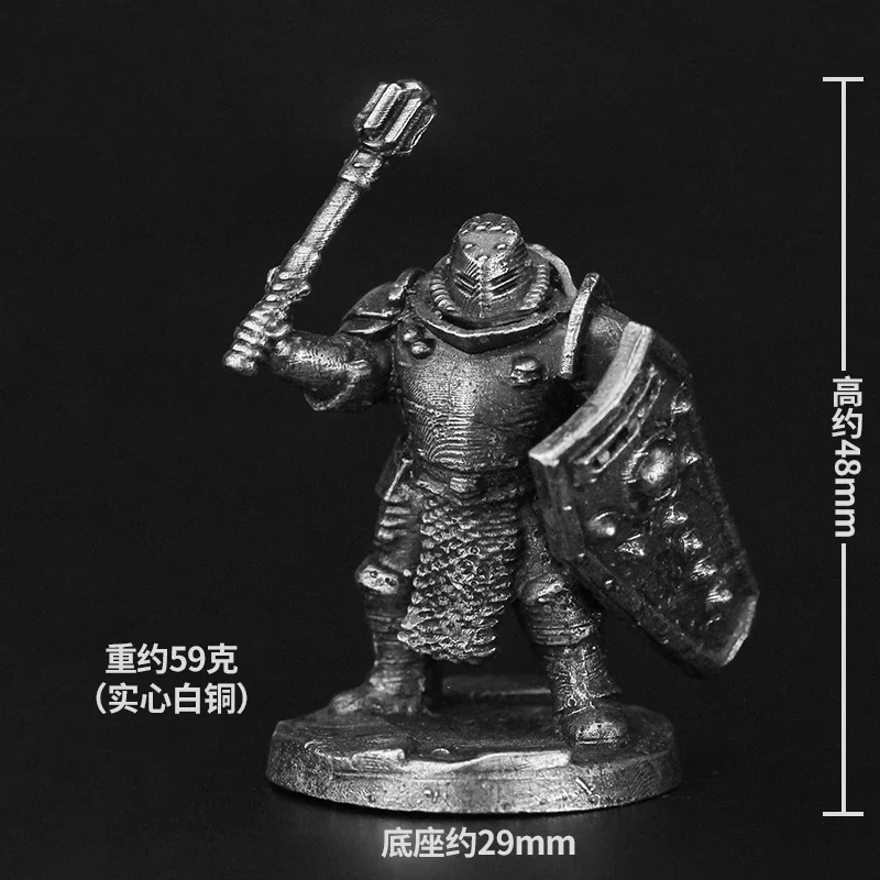 Guerreiros da Legião Alemã de Cobre Guerre Modelo Armadura de Metal Samurai Figuras de Ação Estatueta DIY Estátua de Soldados Decoração de Casa