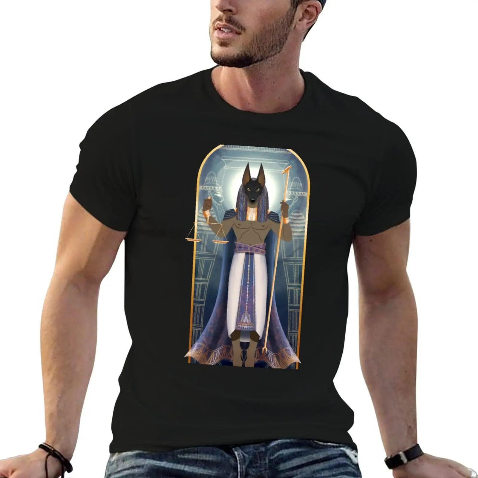 

Egyptian god Anubis T-Shirt for a boy graphic t shirts customs clothing for men