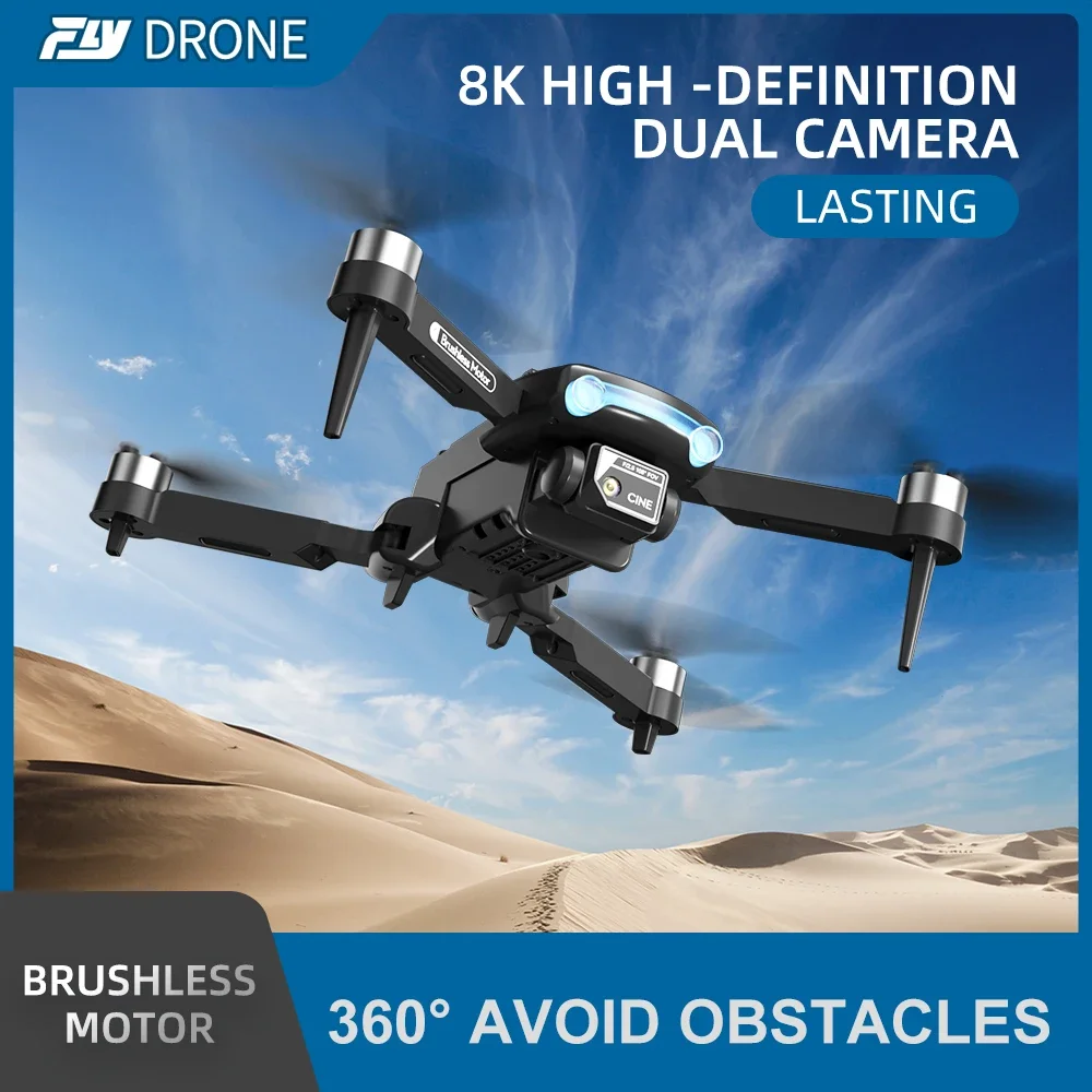 جديد F169 8K HD كاميرا مزدوجة درون WIFI FPV RC الطائرة بدون طيار المهنية الارتفاع عقد أربعة جوانب تجنب العوائق طوي كوادكوبتر