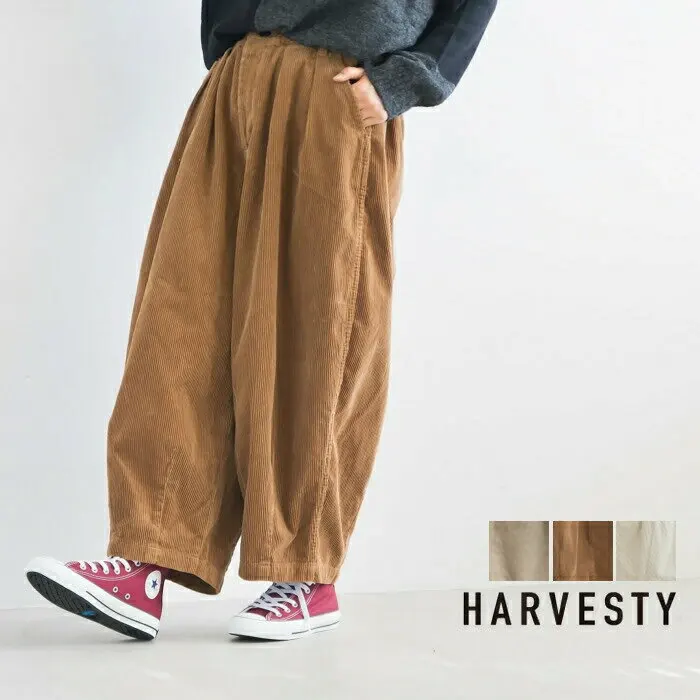

High Waist Elastic Cotton Corduroy Wide Leg Casual Pants Vintage Sle Color Zipper Fly Ladies Faion Autumn New Arrival