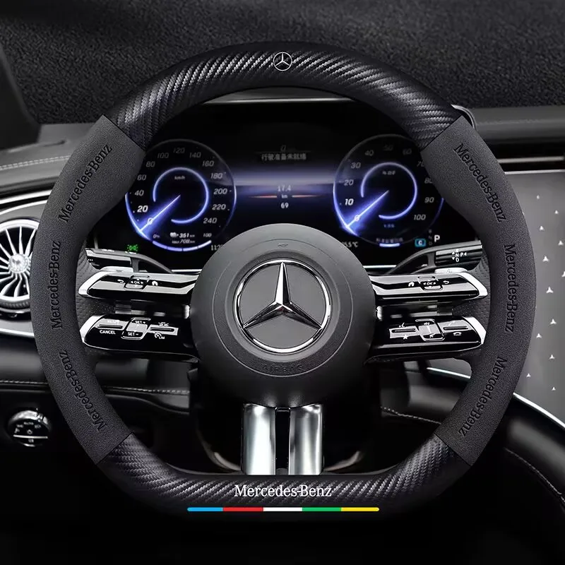

Для Mercedes Benz A C E S G Class C43 GLC CLE CLA GLB GLS SLK SL W177 W166 W204 W205 W213 W222 X167 AMG Крышка рулевого колеса ~