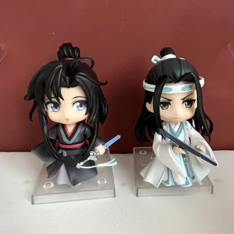 مؤسس الشيطاني وي Wuxian Lan Wangji تمثال المنقولة نموذج لطيف جمع لعبة خفيفة للغاية الطين دمية هدية مزخرفة