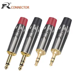 2 sztuk 3.5mm Jack słuchawki wtyczka drut malarski złącza Mono 3 polak konwerter Audio do naprawy mikrofon słuchawkowy wzmacniacz