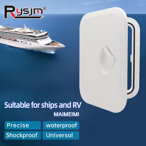 270x375mm Deck Access Hatch Cover Plastic Anti-UV Non-Skid Inspection Plate For Marine Boat Yacht RV White/Black