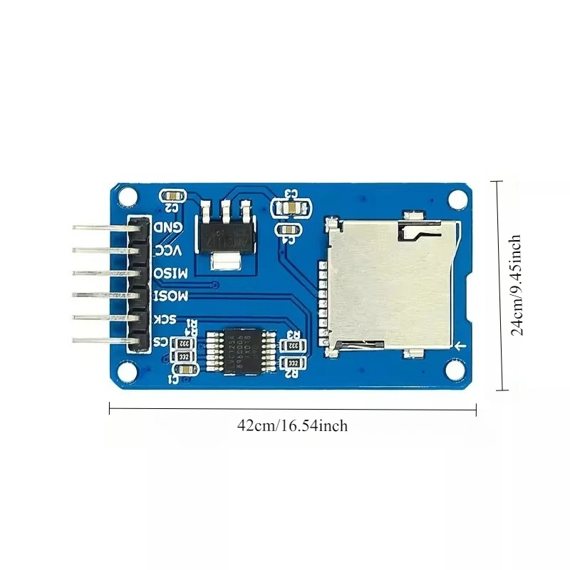 10pcs Micro SD Card Module SPI Interface TF Card Reader Writer with Level Shifter Chip Power Module for Arduino