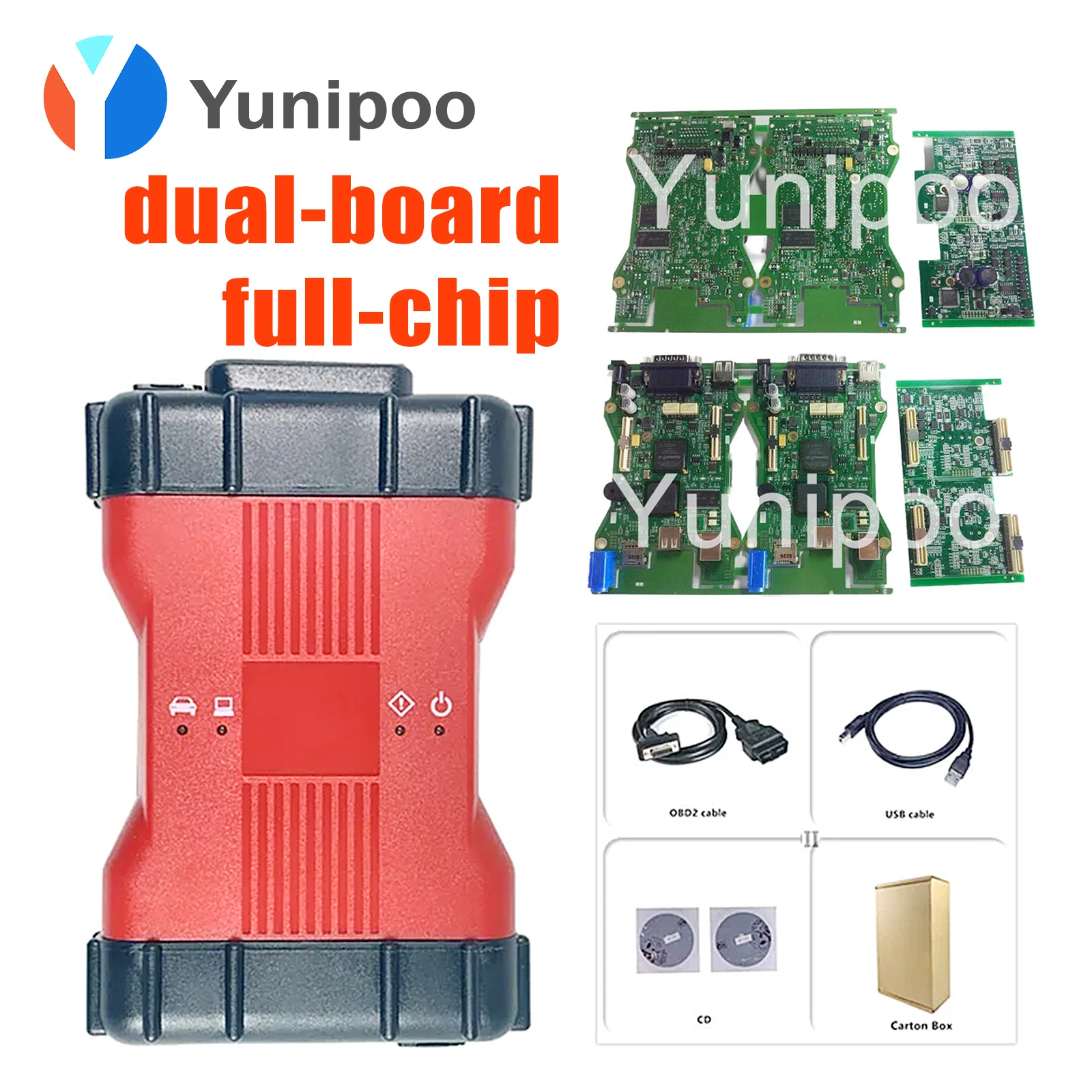 

High Quality VCM Full Chip Diagnostic Tool VCM2 IDS Interface Multilingual Dual PCB VCMII Scanner for Frd/M-azda Automotive Tool