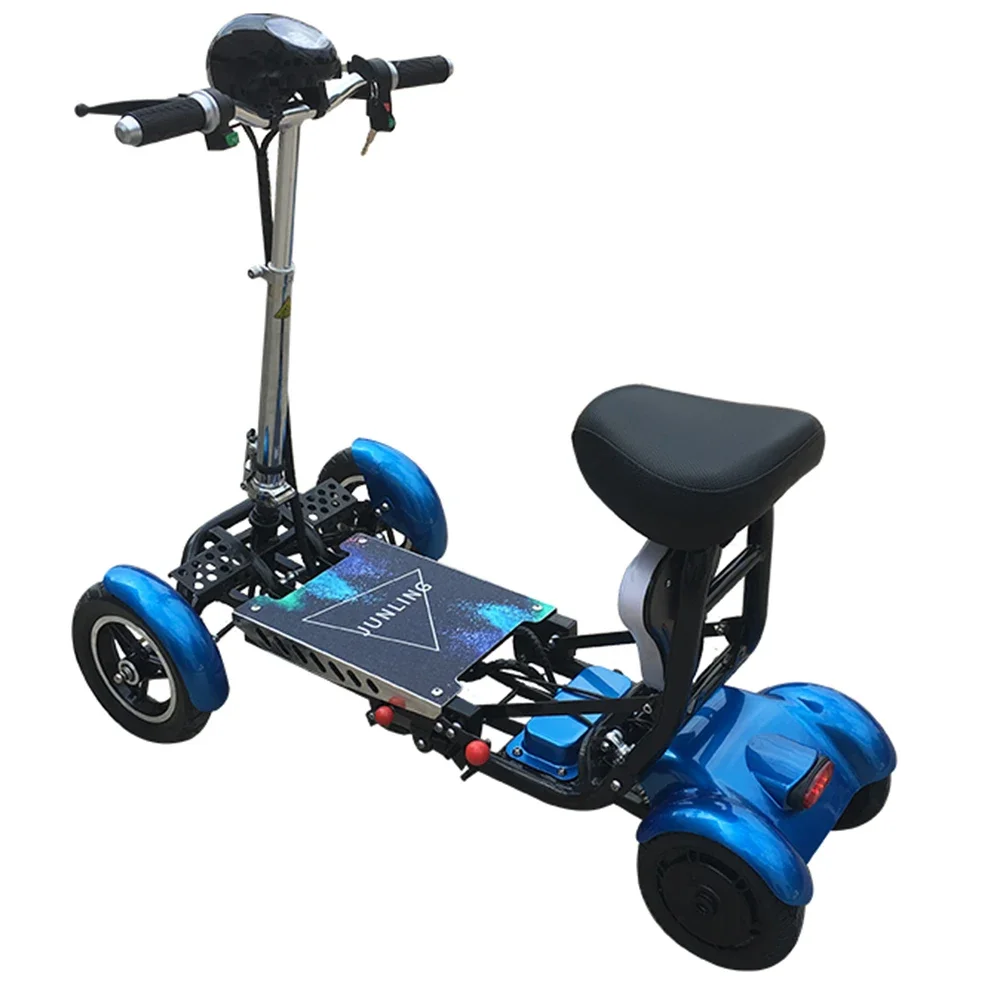 Baichen Lightweight Four-Wheel Mobility Scooter Foldable Design with LED Display