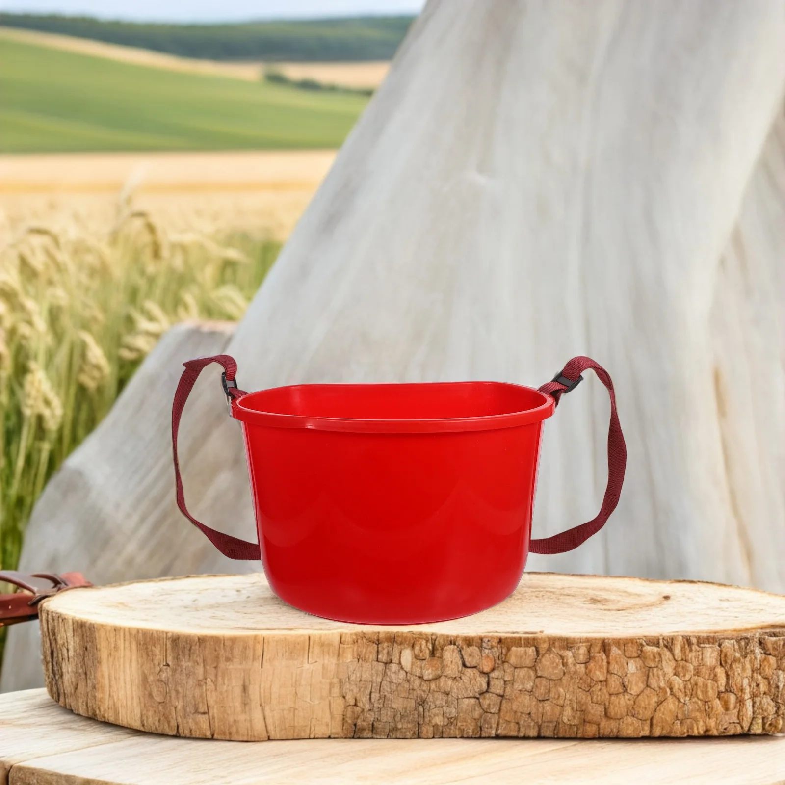 

2pcs Portable Fertilizer Bucket 35.8X29X21.8Cm Lightweight Plastic Harvesting Backpack For Fruit Vegetable Seed Collection