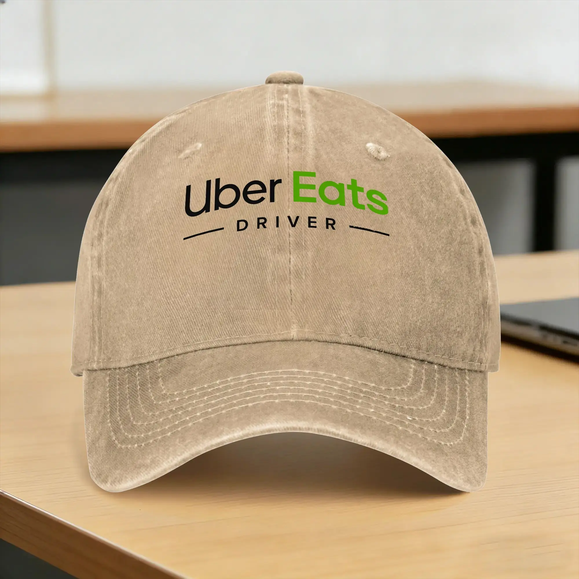 Uber Eats Driver Baseball Cap Sun  Hunting Camping Adjustable Washed Hip Hop Hats Couple Women Stylish Custom DIY Snapback Cap