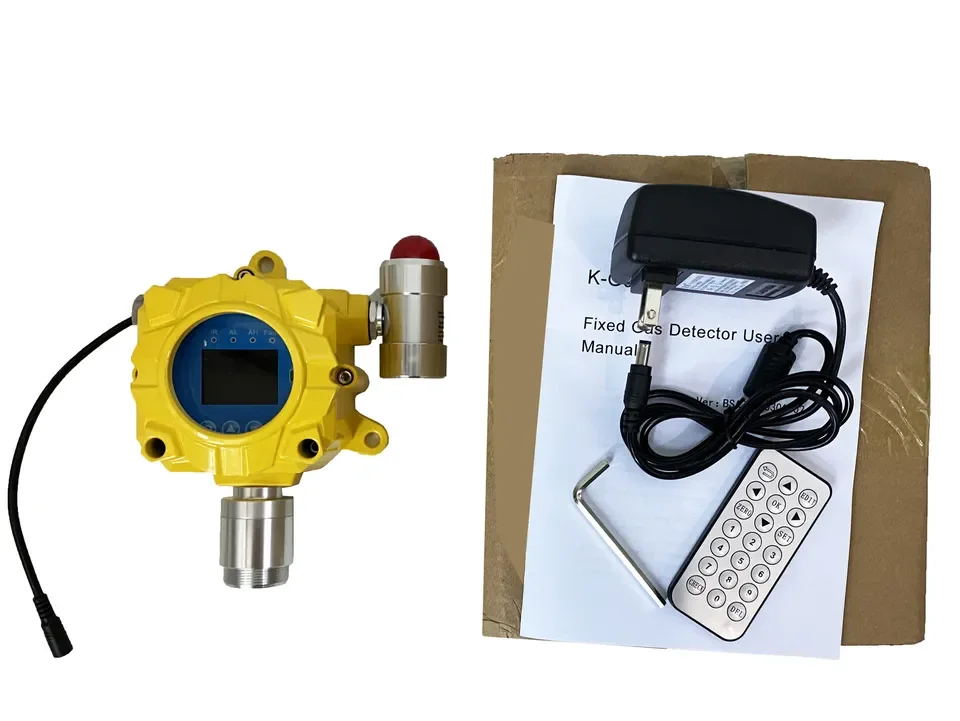 Wall Mounted CO2 Gas Leak Detector Infrared CO2 Gas Concentration Alarm Monitor Range 0-5000ppm Resolution 1ppm L-alarm1000ppm