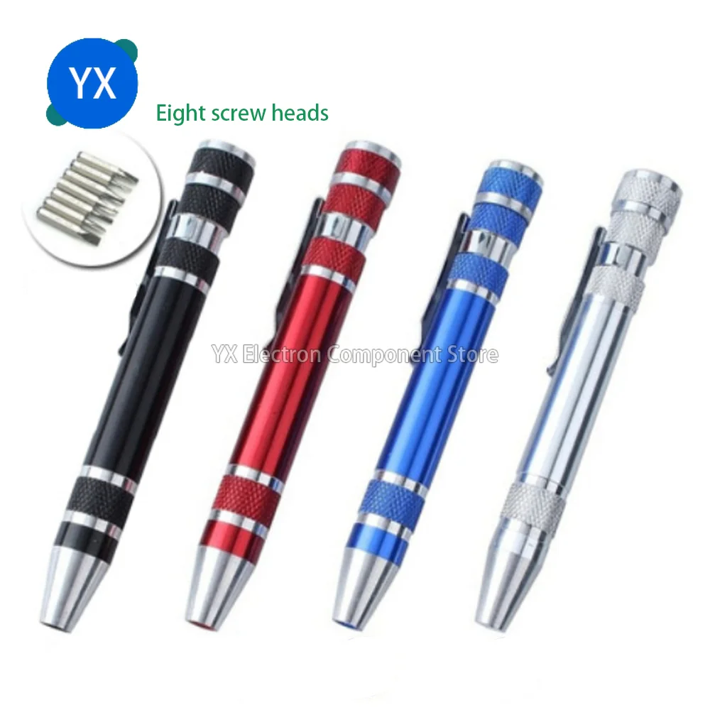 

20pcs 8-in-1 Screwdriver Pen Type with Magnetic Aluminum Tool Screwdriver Portable Set DIY Repair Tool Star Head Screwdriver
