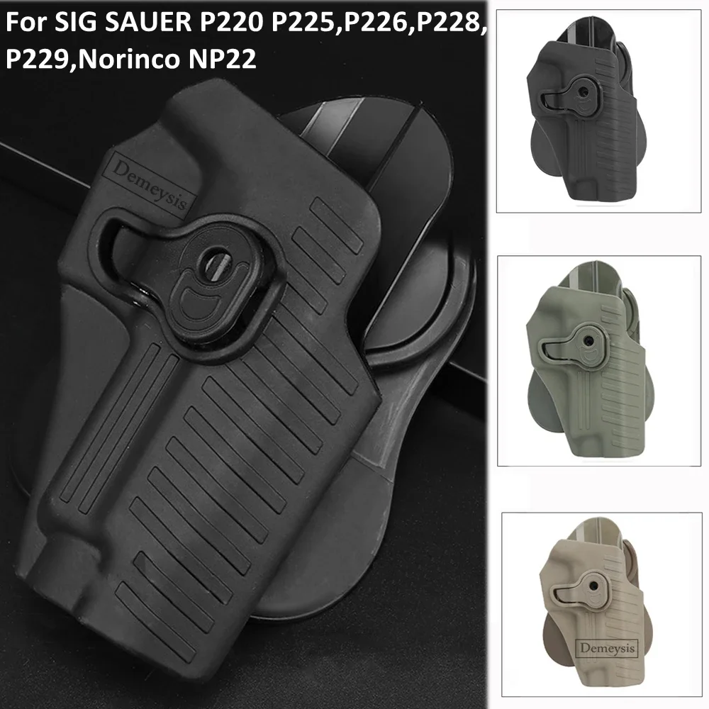 Fondina tattica per pistola per SIG SAUER P220 P225,P226,P228,P229,Norinco NP22 custodia per pistole da caccia con mano destra