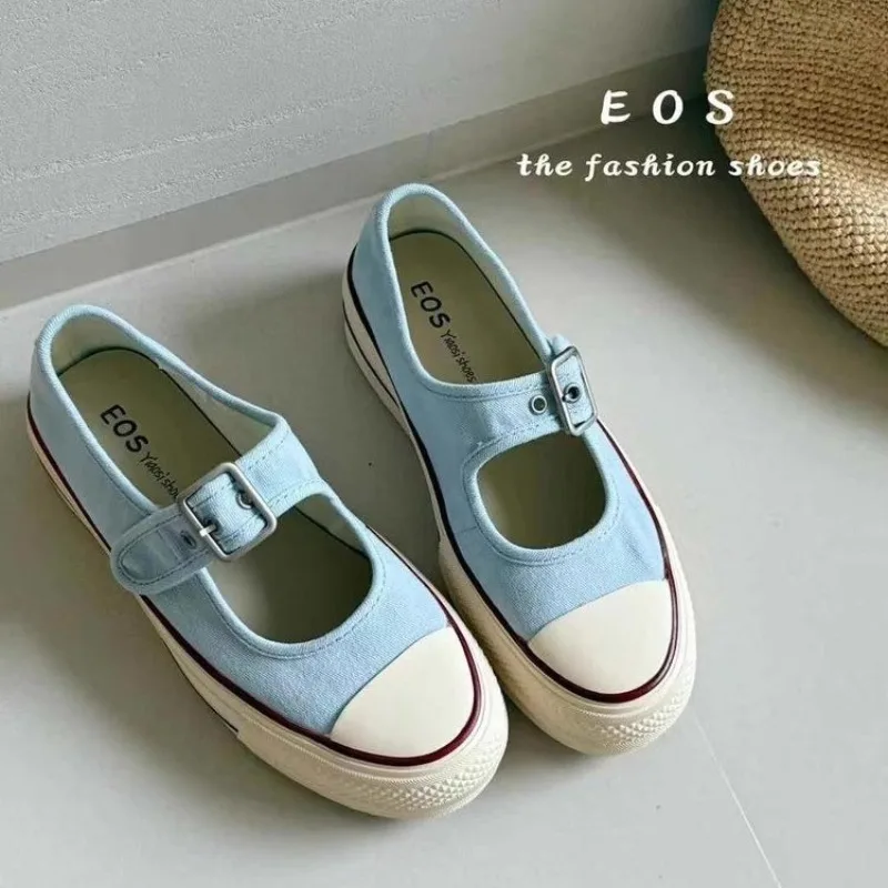 2025 New Summer Platform Mary Canvas Shoes Versatile Athletic Casual Shoes image 5