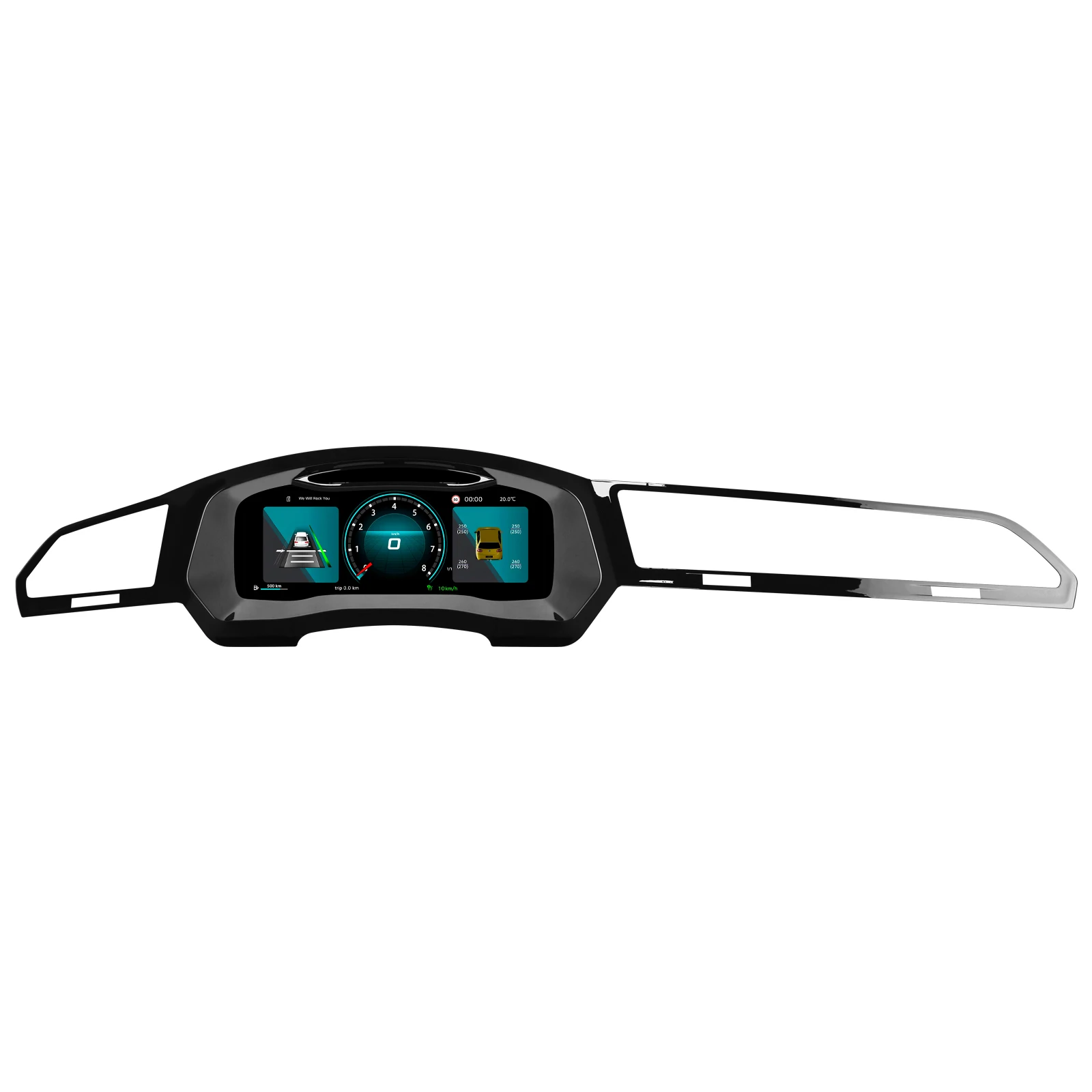 Hizpo 12,3 inch auto LCD digitaal dashboard cluster meters voor Volkswagen Tiguan MK2 (MQB platform) 2016-2023 modificatie autoradio instrumentenpaneel cockpit cluster instrumentendisplay