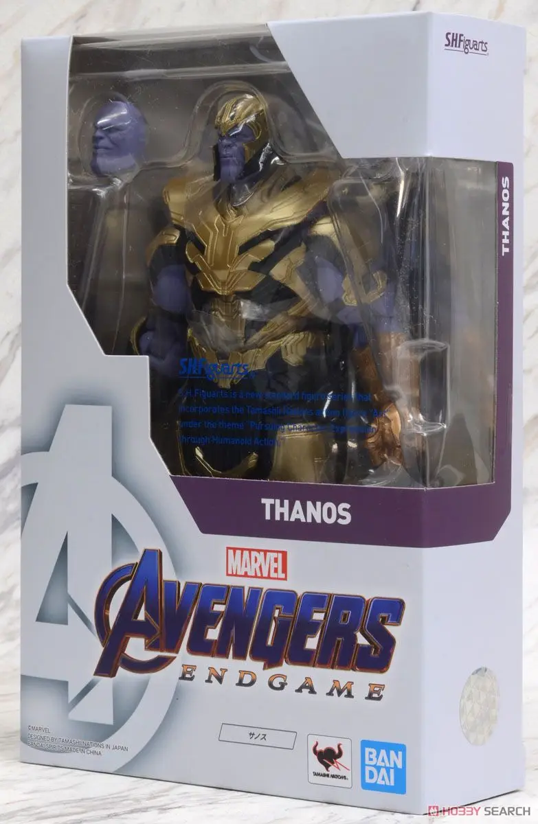 Bandai SHF Thanos Avengers: Endgame Marvel Movie Joint Mobile Doll Figure Model in Stock