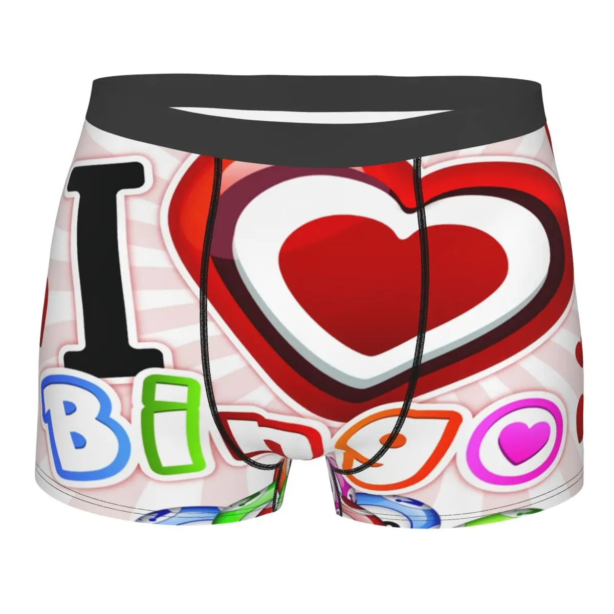 Custom Male Cool I Love Bingo Game Underwear Boxer Briefs Men Breathbale Shorts Underpants