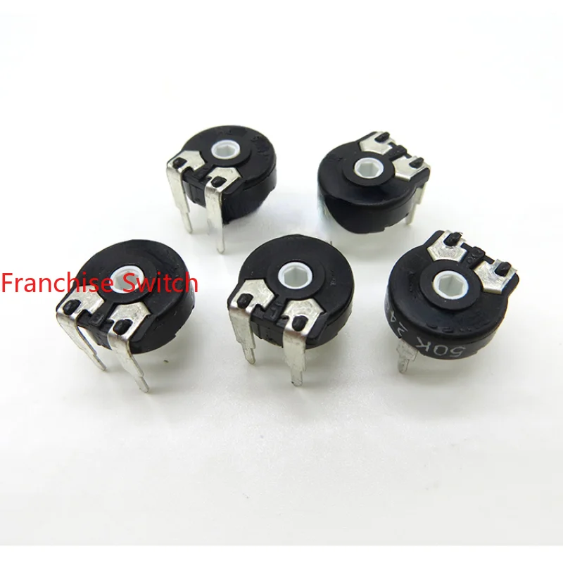 

10PCS Adjustable Resistance PT10MV10-502A PT10-5K Horizontal Hexagonal Hole Potentiometer