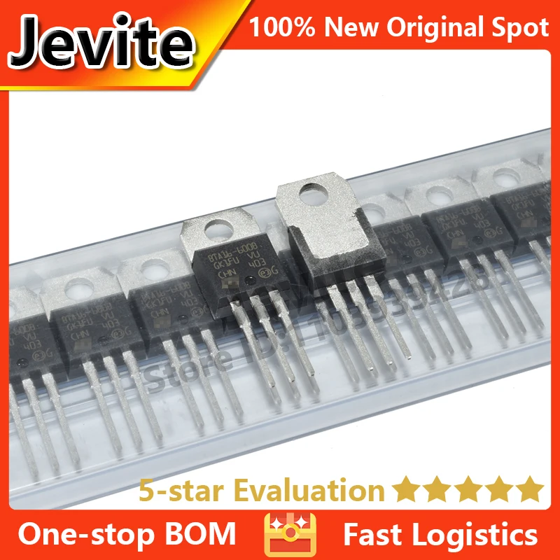 Jevite 100% وحدة تحكم إلكترونية أصلية جديدة 50 وحدة/مجموعة BTA16 BTA16-600 BTA16-600BRG 600V 16A TO-220