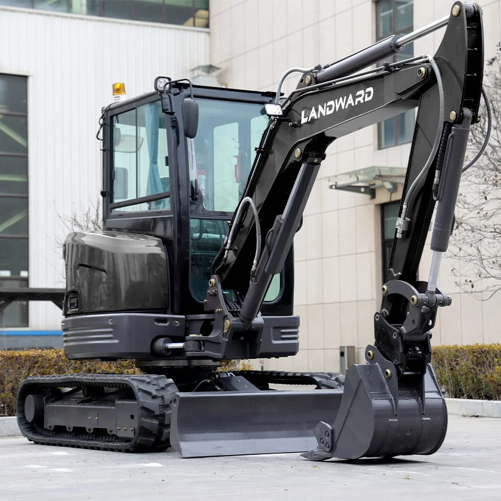 Fast Delivery 3.5 Ton Mini excavator Crawler Digger Kubota Engine Small Baggers Garden And Farm Use Multifunctional Customized